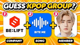 GUESS THE KPOP GROUP WITH 3 CLUES (COMPANY + SONG + MEMBER) 👩 ANSWER - KPOP QUIZ 🎮 screenshot 2