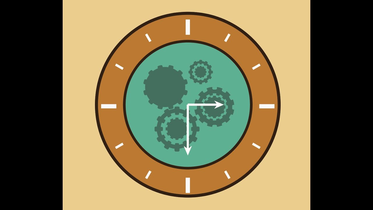 How to Create a Simple Clock - Adobe Illustrator Tutorials - Flat Design