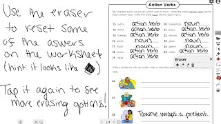 myViewBoard Whiteboard: Using the Eraser Tool