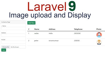 Laravel 9 image upload and display