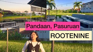 CAFE ROOTENINE PANDAAN YANG DIKELILI SAWAH CANTIKK