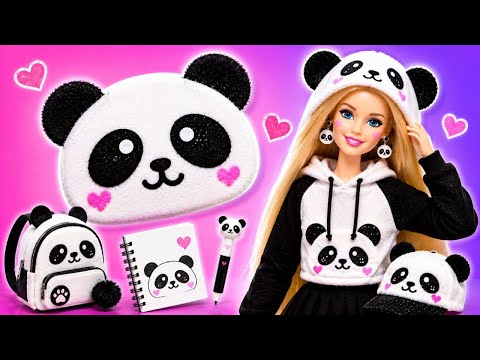 🐼💖 We Turned a Doll into a Kawaii Panda! Cute DIY ✨