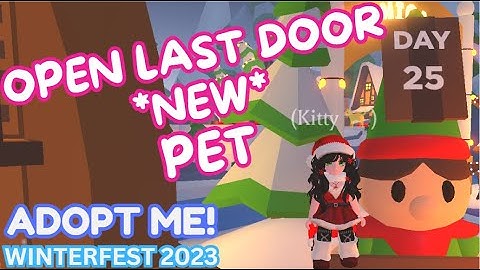 *OPEN* DAY 25 Advent Calendar Door *NEW* GINGERBREAD MOUSE PET! on ROBLOX Adopt Me! Winterfest 2023