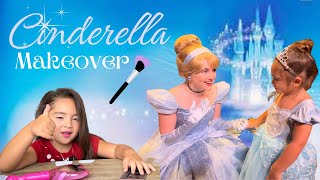 CINDERELLA MAKEOVER | MEET & GREET WITH CINDERELLA AT MAGIC KINGDOM | ZIA CAMILA