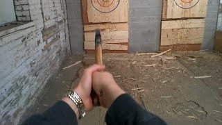 axe-throwing @ BATL #throughglass