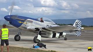 P-51 Mustang Excalibur (with landing gear problem) - Cheb 2022