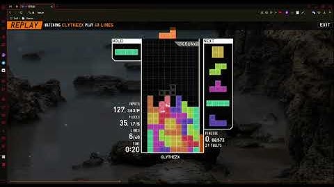 [Tetr.io] First sub 1 minute sprint