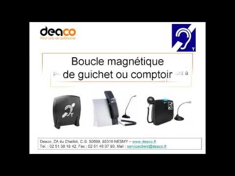 Deaco : Boucle magnétique de guichet ou comptoir ERP