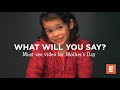 What Will You Say? A must-watch video for Mother's Day! #whatwillyousay