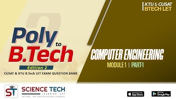 KTU & CUSAT B.TECH LET 2023 I COMPUTER ENGINEERING I MCQ I MODULE 1 I PART 1 I
