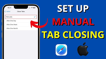 HOW TO SET UP MANUAL TAB CLOSING IN SAFARI ON IPHONE?