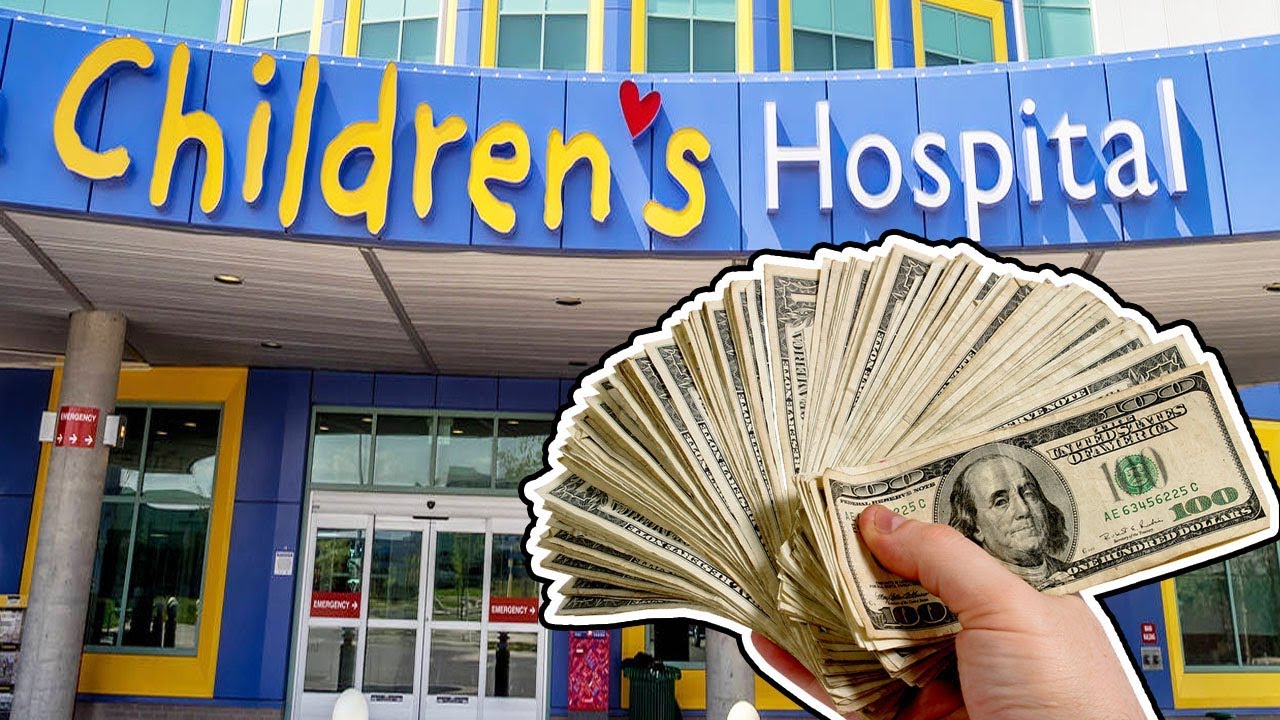 I WON THE LOTTERY And DONATED It To The CHILDREN'S HOSPITAL! Donating To Charity! YouTube
