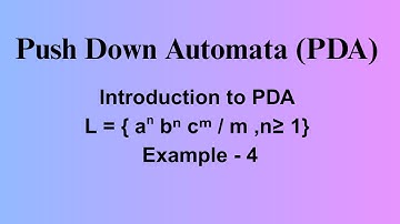 Pushdown Automata Example - 4 | PDA for L = aⁿ bⁿ cᵐ (m,n ≥ 1)