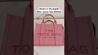 Packing My Marc Jacobs Tote 👜 So Satisfying | What’s in my bag #marcjacobs #baglover #wimb #asmr