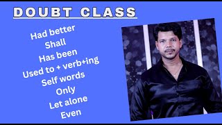 DOUBT CLASS || 10 JAN 2024 || बहुत कुछ सीखने को मिलेंगे।