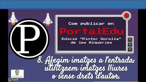 Com publicar en PortalEdu (Capítol 8)