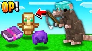 Minecraft, But Rats Find OP Items For You...