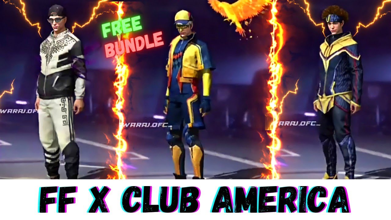 FREE FIRE X CLUB AMERICA COLLABORATION ALL ITEM PREVIEW FF × CLUB AMERICA 