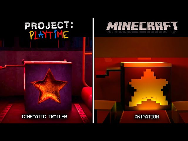 Official Cinematic Trailer | Project Playtime VS Minecraft class=