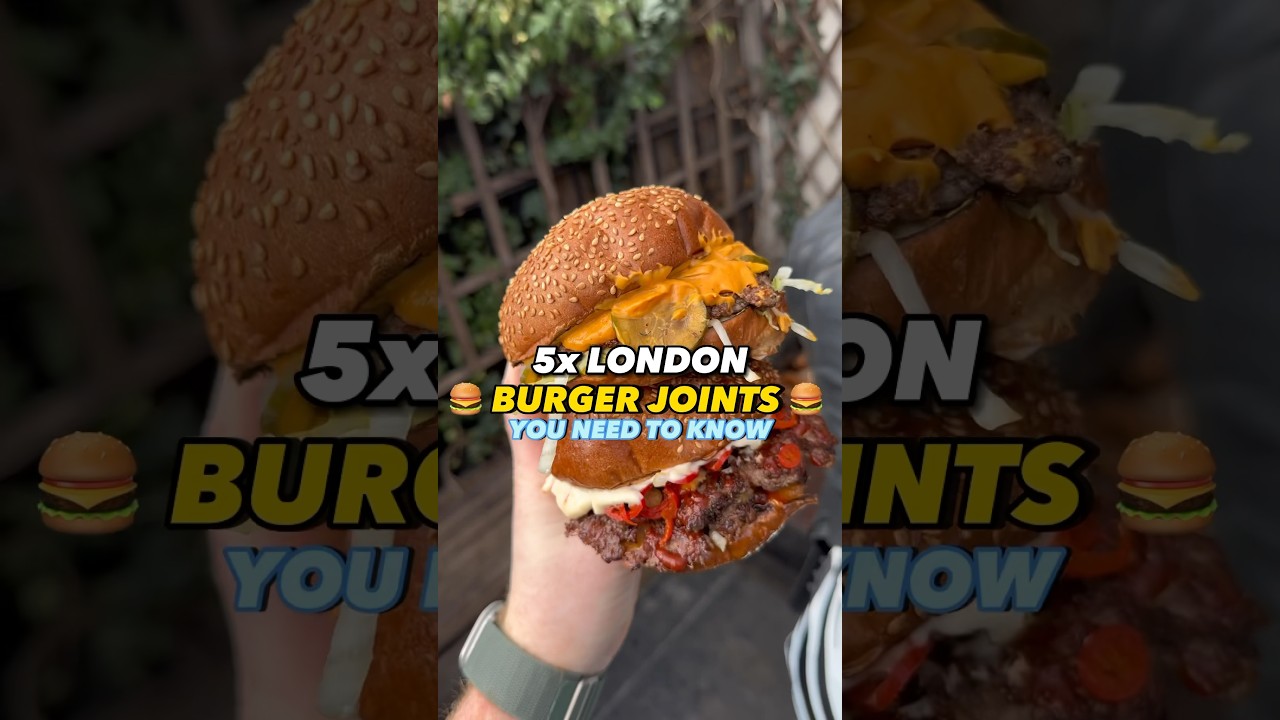 5 OF LONDONS BEST BURGERS 🍔 #burgers #london #foodie #shorts #food #foodblogger