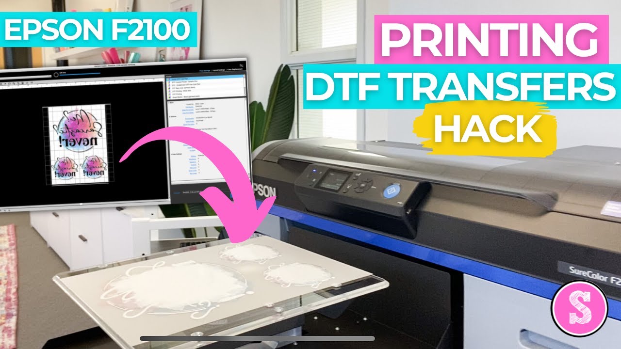 Hack for Printing DTF Transfers with Epson F2100 DTF and DTG Printer 