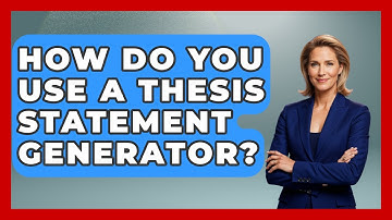 How Do You Use A Thesis Statement Generator? - Ultimate Study Hacks