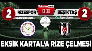 Çaykur Ri̇zespor 2-2 Beşi̇ktaş Geni̇ş Maç Özeti̇ 09012022