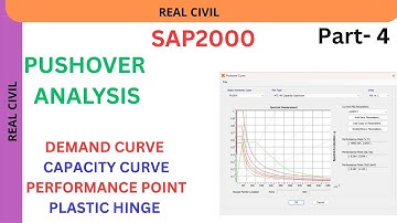 Pushover Analysis of a building | non linear static analysis | Performance point capacity spectrum