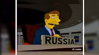 Os Simpsons prevê Guerra entre Rússia e Uncrânia.🥺🥺