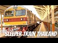 Overnight sleeper train in Thailand😪A hotel to move🏨From Chiang Mai to Don Muang.