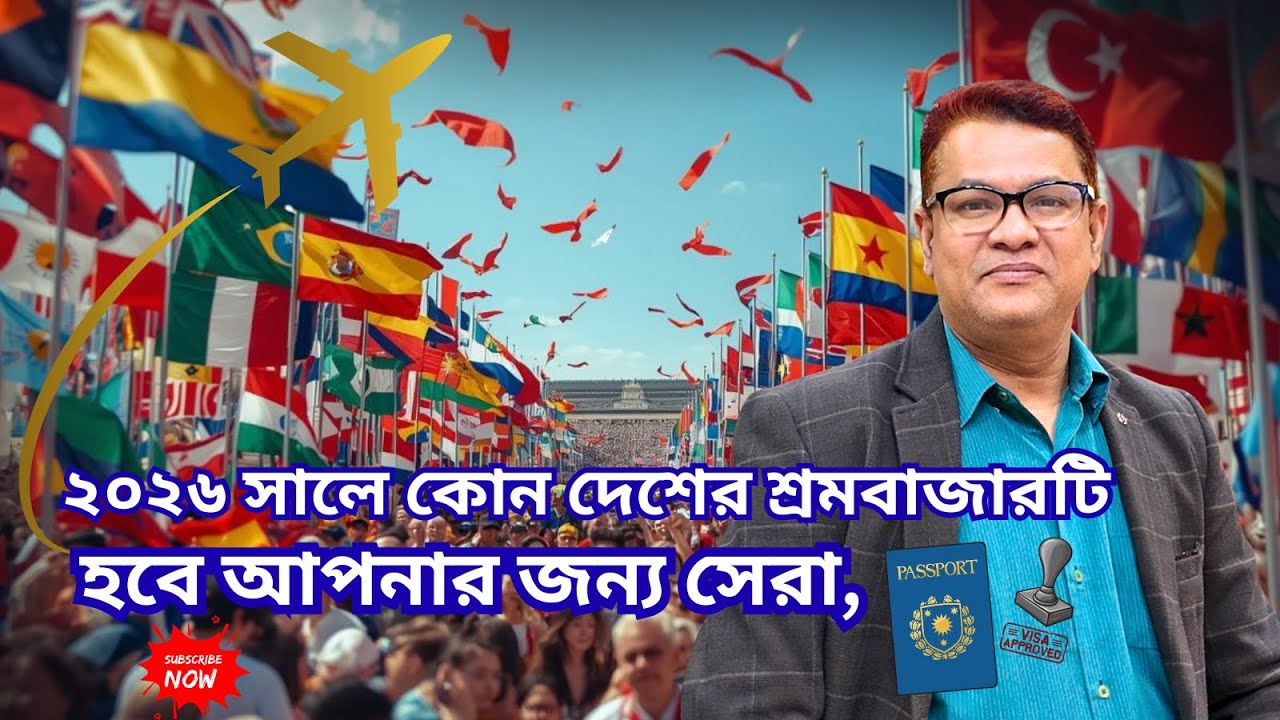 ✈️২০২৬ সালে কোন দেশের শ্রমবাজারটি হবে আপনার জন্য সেরা, দেখুন আজকের ভিডিওতে| ✈️