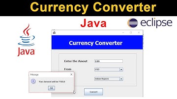 Currency Converter using Java Eclipse