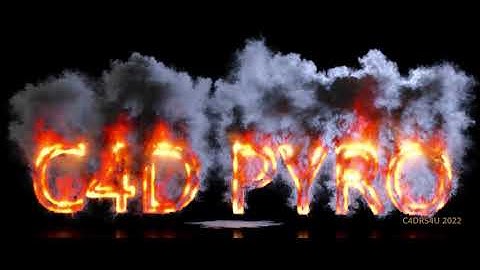 Test Render of New Pyro Simulation in Cinema 4D 2023.1 | Redshift Render | 4K | HDR