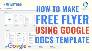 How to Create a Flyer on Google Docs? Free Flyer In Google Docs 2025 [New Method]
