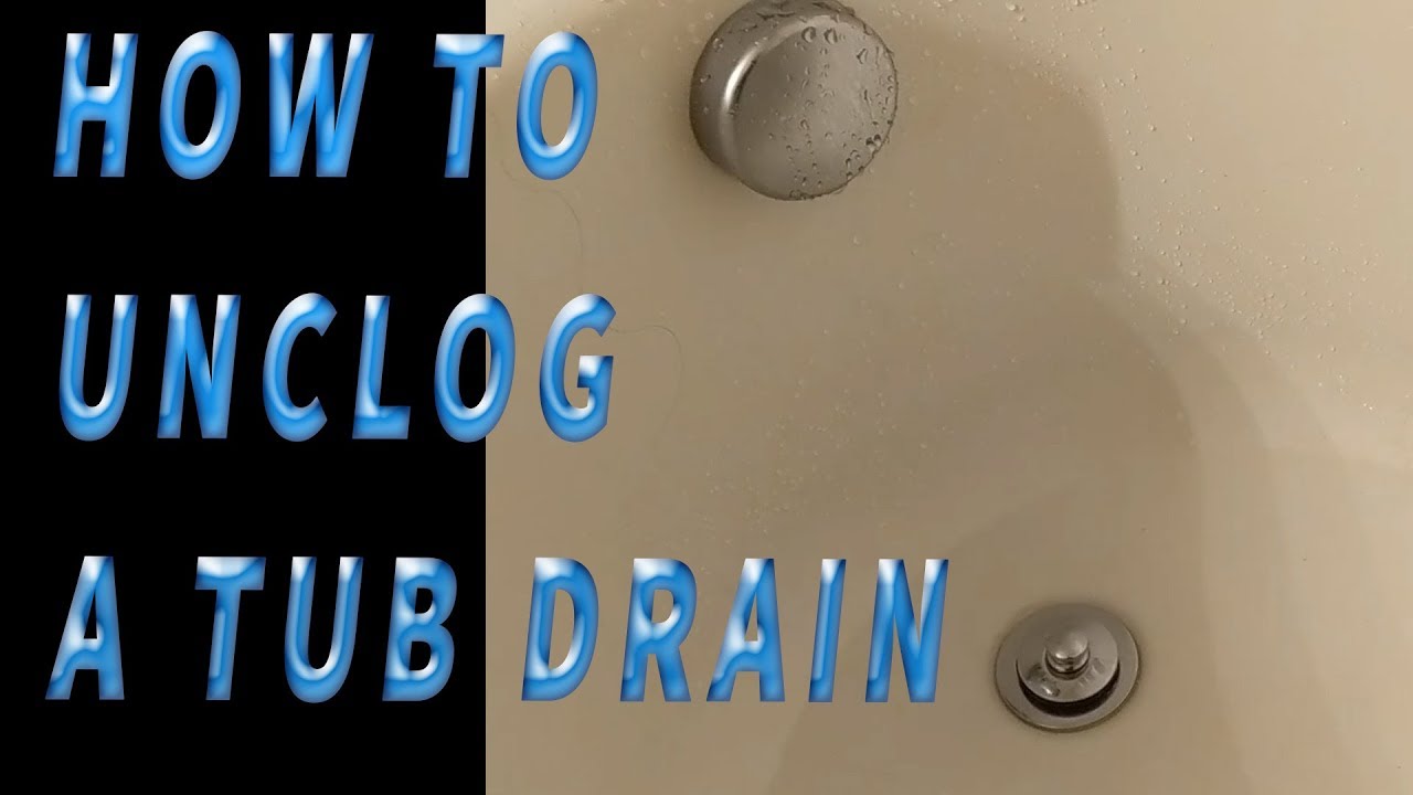 Clogged Tub Drain YouTube