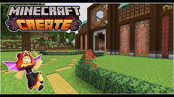 I build a MASSIVE WORKSHOP in Minecraft Create Mod!