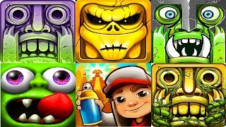 Subway Surfers, Zombie Tsunami , Monster Run, Zombie Run and  Temple Run 2 (Spooky and  Lost Jungle) screenshot 4