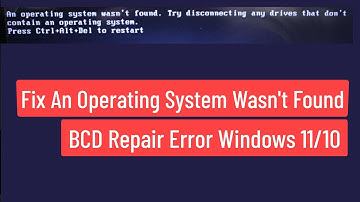 Fix an Operating System wasn