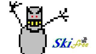 SkiFree: Still getting eaten by that yeti (1080P No Commentary)