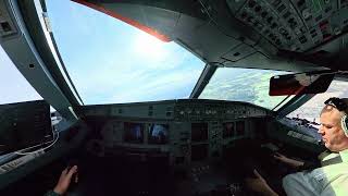 A320 Captain's View: Moscow Domodedovo Takeoff (UUDD-OMRK)