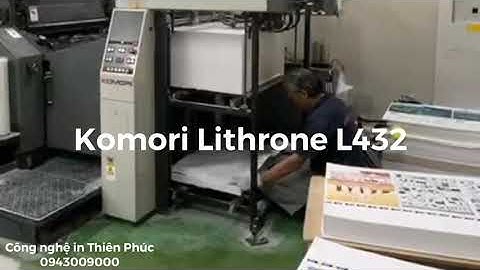 Máy in offset 4 màu Komori L432 sx năm 2001