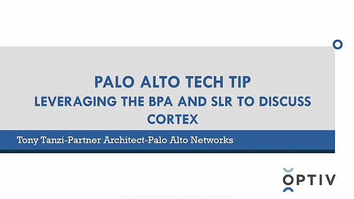 Palo Alto Networks TechTip: Using the BPA to Talk About Cortex