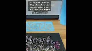 How to Cut Rhinestone Templates with your Cricut Maker