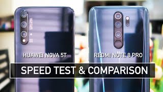 Huawei Nova 5T vs Redmi Note 8 Pro SPEED TEST