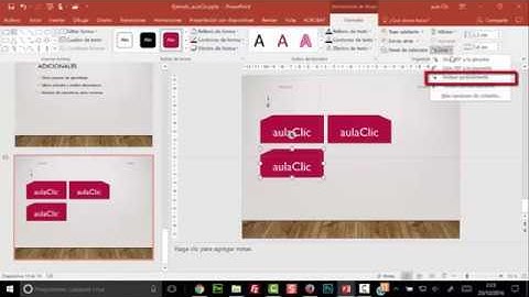 Manejo de Objetos Power Point (Alinear y Agrupar)