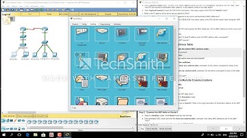 CCNA 5.3.2.8 Packet Tracer - Examine the ARP table