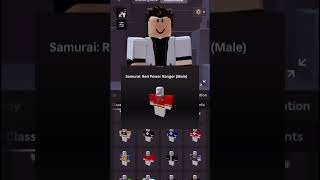 How To Make Red Samurai Ranger In Roblox