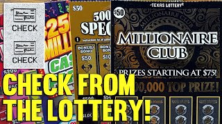 💰 CHECK from the TEXAS LOTTERY! 2X $50 TICKETS 🔴 $170 TEXAS LOTTERY Scratch Offs