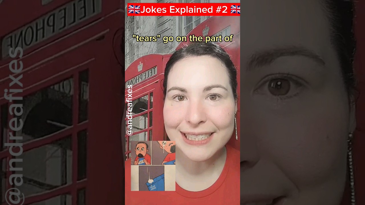 Different pronunciations of "tear" / joke explained 🇬🇧🥳 