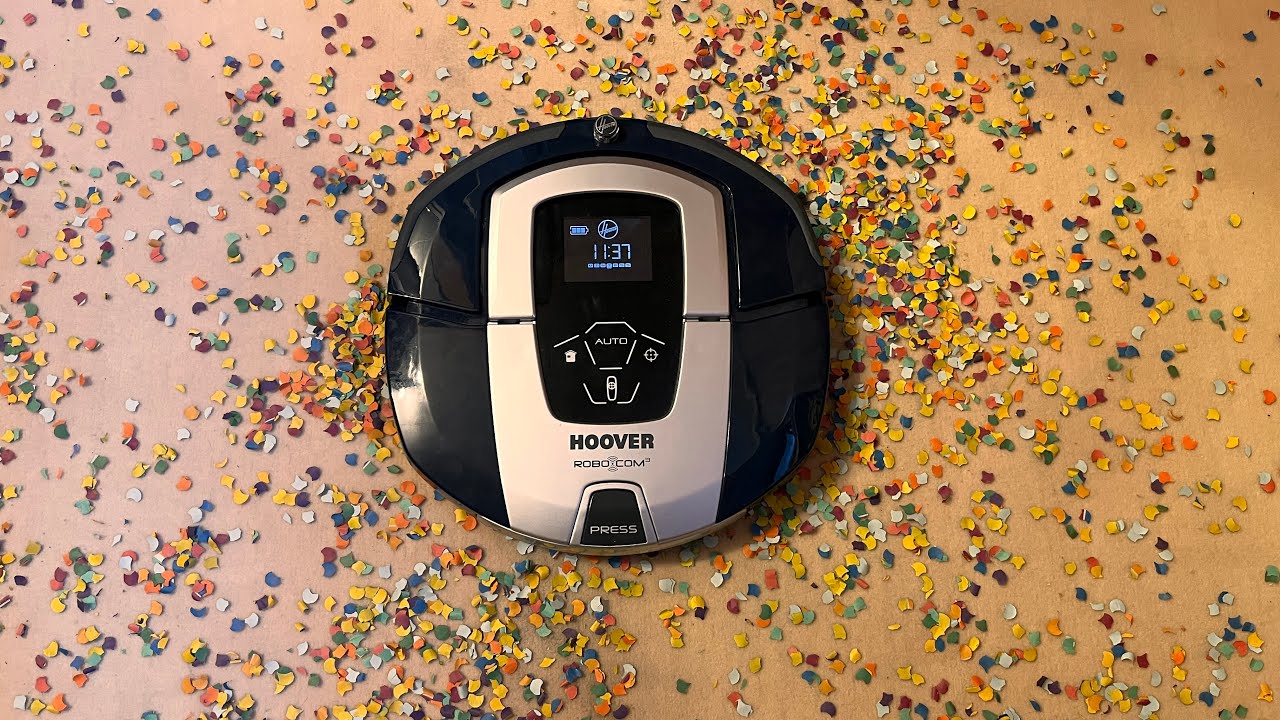 Hoover Robocom3 confetti mess test